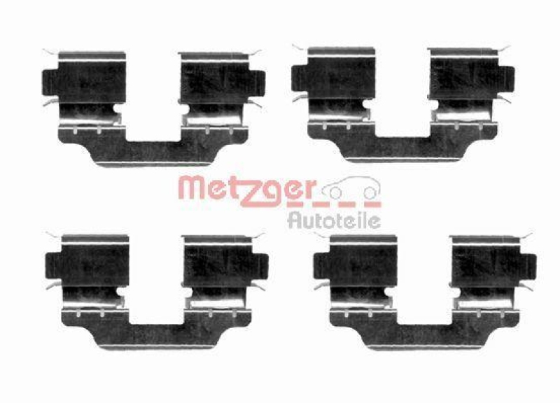 METZGER 109-1653 Zubehörsatz, Scheibenbremsbelag für MB