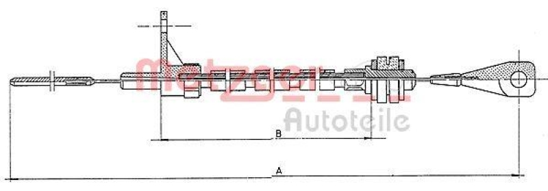 METZGER 11.065 Gaszug für VW