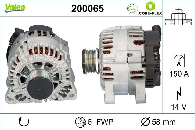 VALEO 200065 Generator - CORE-FLEX - CITROEN C5