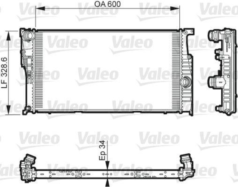 VALEO 735612 Motorkühler BMW 3-SERIES 3.0 D