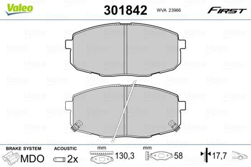 VALEO 301842 SBB-Satz FIRST