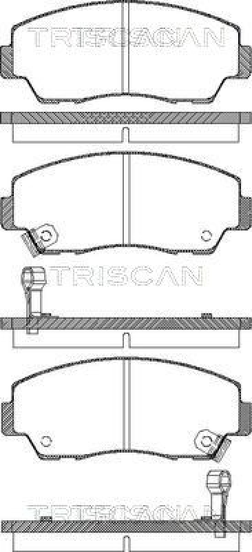 TRISCAN 8110 50872 Bremsbelag Vorne für Mazda B2000, B2200