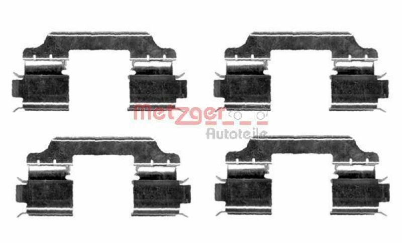 METZGER 109-1654 Zubehörsatz, Scheibenbremsbelag für MB