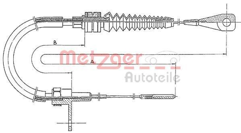 METZGER 11.0651 Gaszug für VW