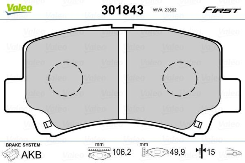 VALEO 301843 SBB-Satz FIRST