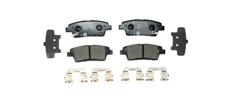 HELLA 8DB 355 024-841 Bremsbelagsatz, Scheibenbremsbelag für HYUNDAI/KIA