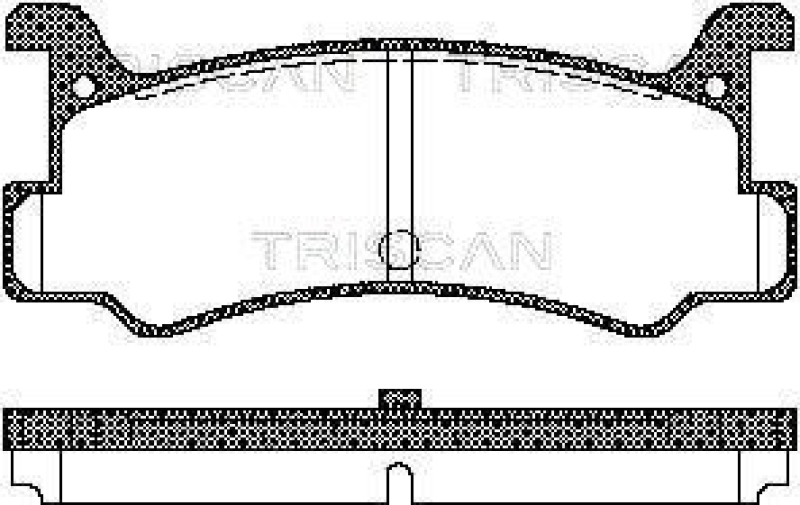 TRISCAN 8110 50880 Bremsbelag Hinten für Mazda 323