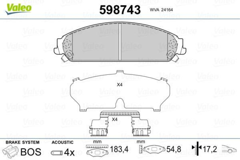 VALEO 598743 SBB-Satz PREMIUM