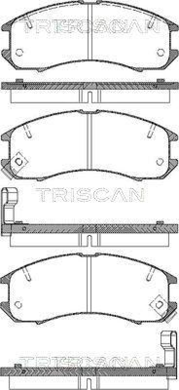 TRISCAN 8110 50881 Bremsbelag Vorne für Mazda 626