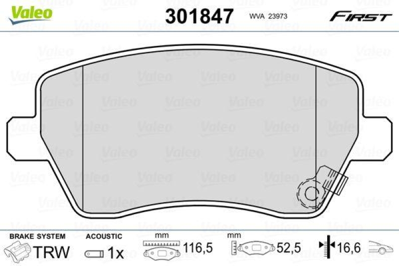 VALEO 301847 SBB-Satz FIRST