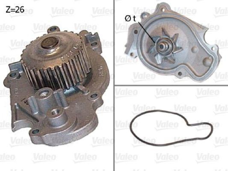 VALEO 506443 Wasserpumpe HONDA HONDA ACCORD