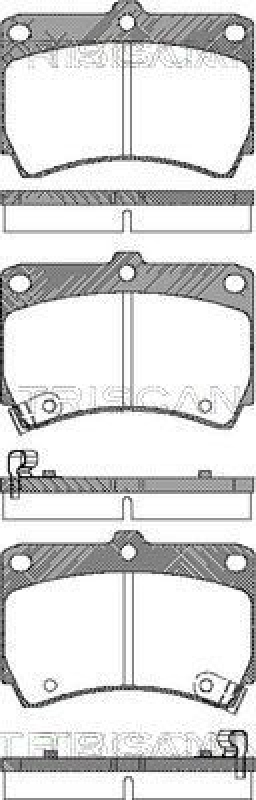 TRISCAN 8110 50965 Bremsbelag Vorne für Mazda 121, 323