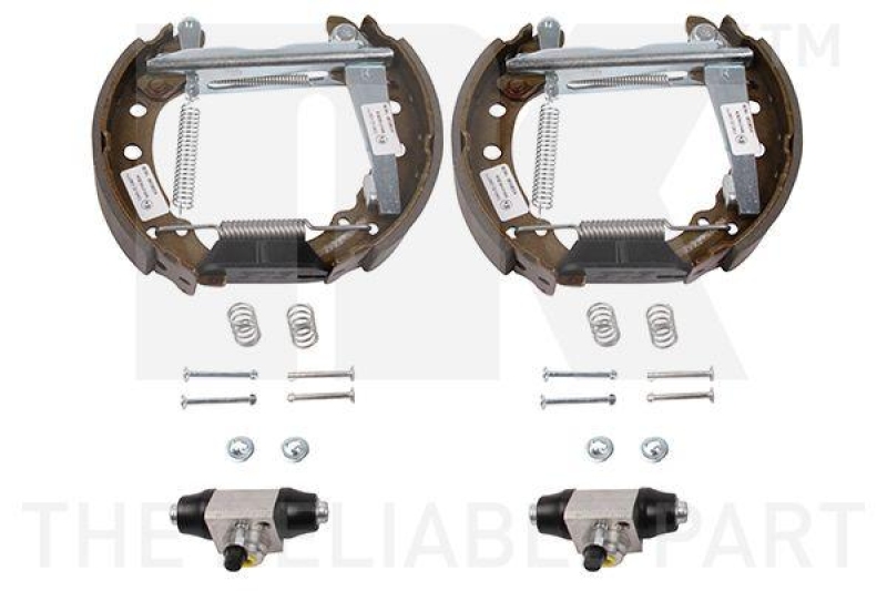 NK 444734005 Bremsensatz, Trommelbremse für VW