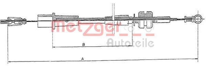 METZGER 11.1242 Gaszug f&uuml;r OPEL