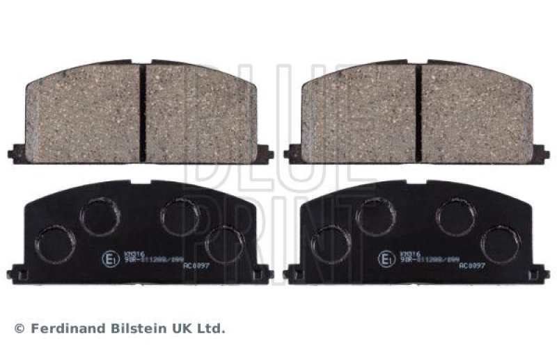 BLUE PRINT ADT34279 Bremsbelagsatz für TOYOTA