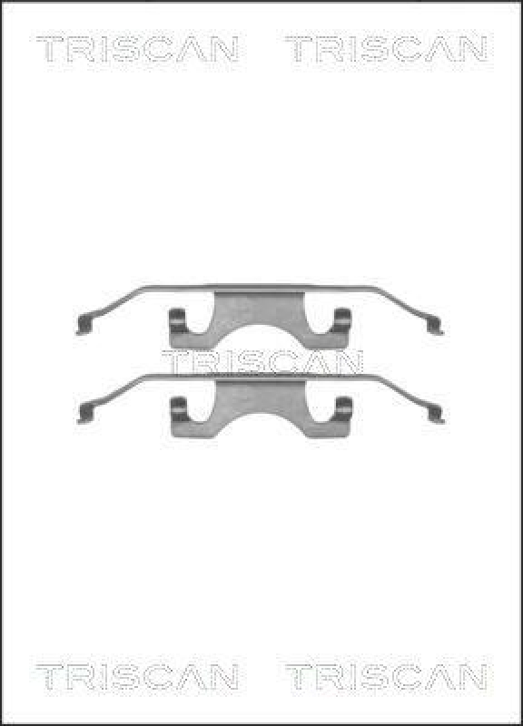 TRISCAN 8105 111615 Montagesatz, Scheibenbremsbelag für Bmw