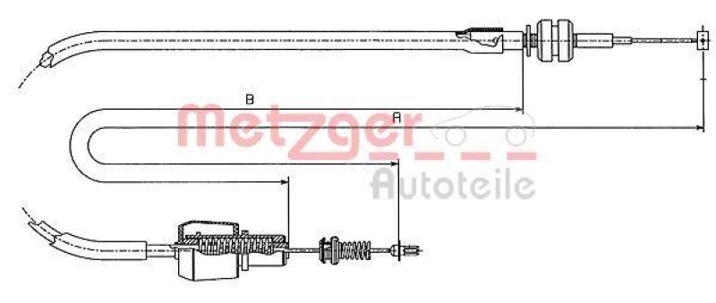 METZGER 11.1247 Gaszug f&uuml;r OPEL