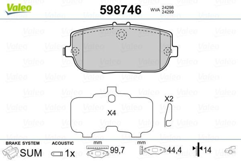 VALEO 598746 SBB-Satz PREMIUM