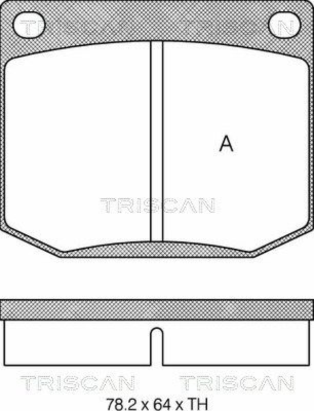 TRISCAN 8110 65604 Bremsbelag Vorne für Saab