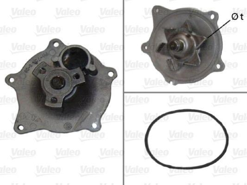 VALEO 506454 Wasserpumpe CHRYSLER Voyager II & III