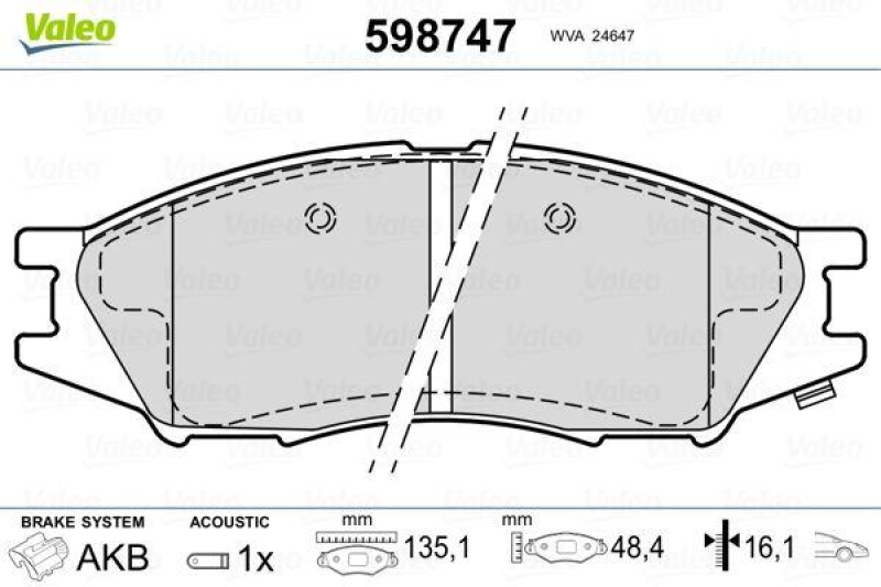 VALEO 598747 SBB-Satz PREMIUM