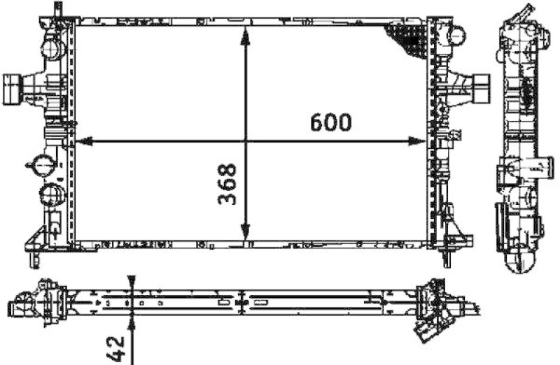 MAHLE CR 319 000S Kühler Motorkühlung