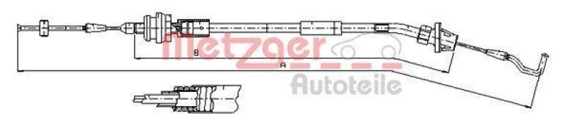 METZGER 11.1624 Gaszug für BMW