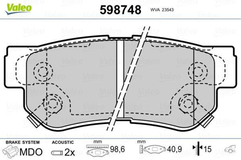 VALEO 598748 SBB-Satz PREMIUM