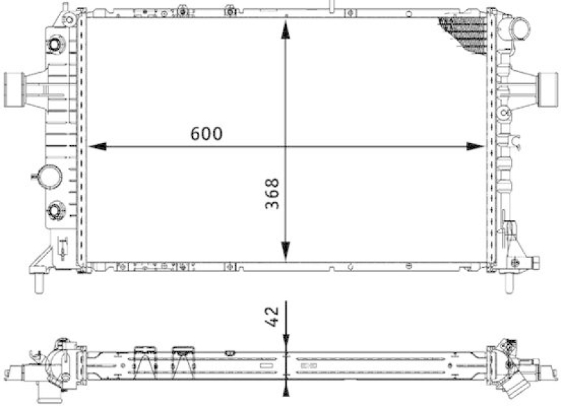 MAHLE CR 320 000S Kühler Motorkühlung