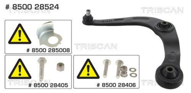 TRISCAN 8500 28524 Querlenker für Peugeot 206