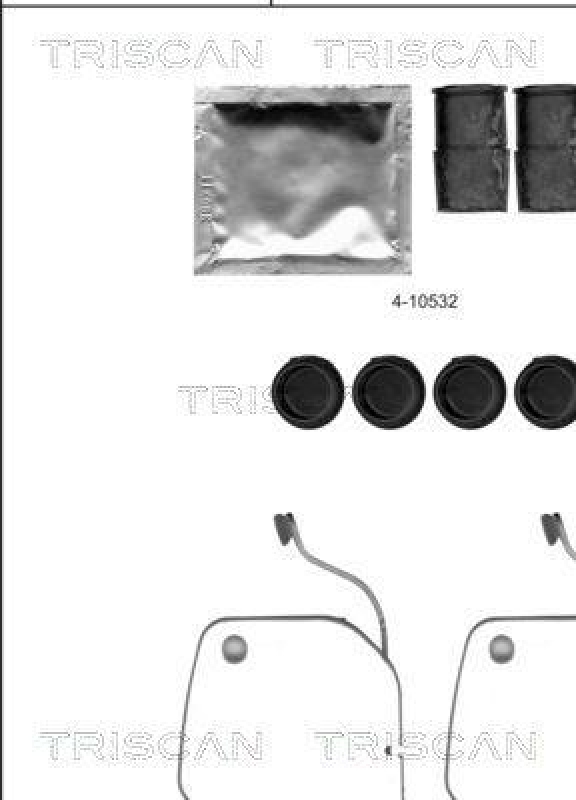 TRISCAN 8105 111623 Montagesatz, Scheibenbremsbelag für Bmw