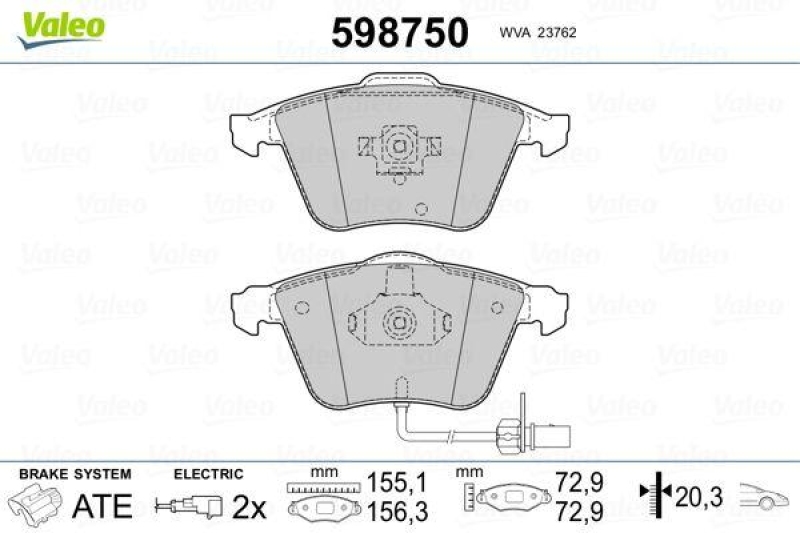 VALEO 598750 SBB-Satz PREMIUM