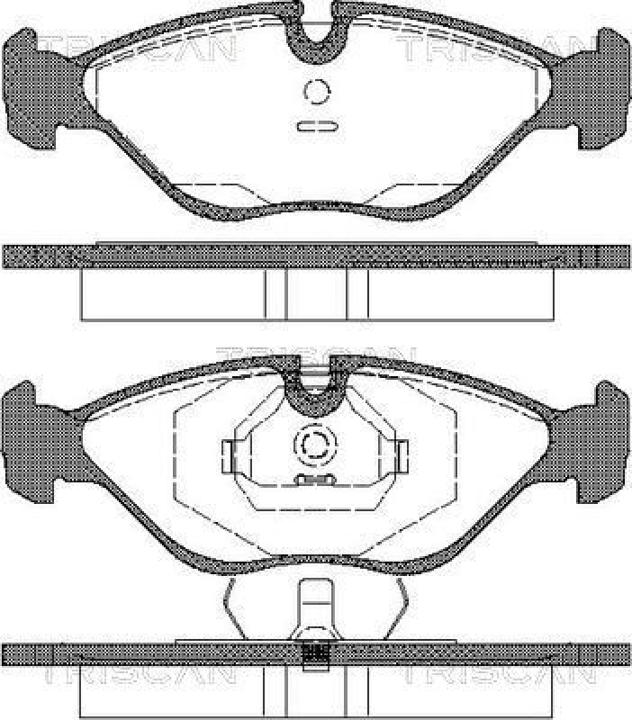 TRISCAN 8110 65985 Bremsbelag Vorne für Saab 9000
