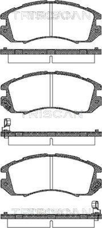 TRISCAN 8110 68170 Bremsbelag Vorne für Subaru Impreza, Legacy