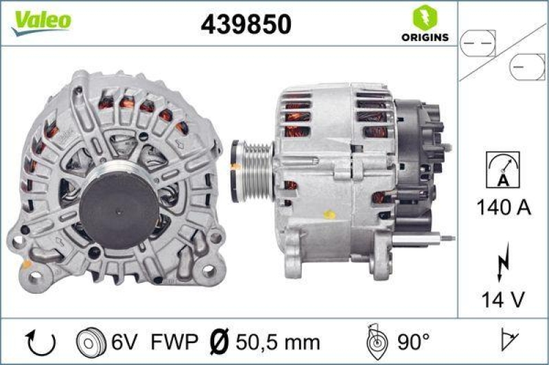 VALEO 439850 Generator Neu - ORIGINS