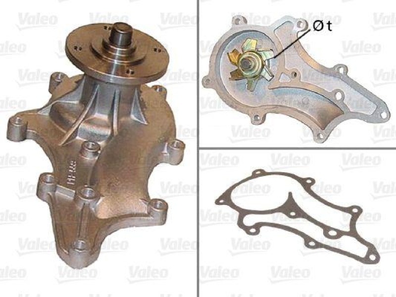 VALEO 506468 Wasserpumpe TOYOTA, VOLKSWAGEN TOYOTA 4