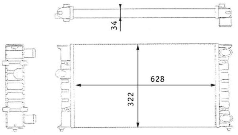 MAHLE CR 348 000S Kühler Motorkühlung