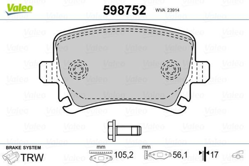 VALEO 598752 SBB-Satz PREMIUM