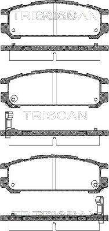 TRISCAN 8110 68171 Bremsbelagsatz Scheibenbremse