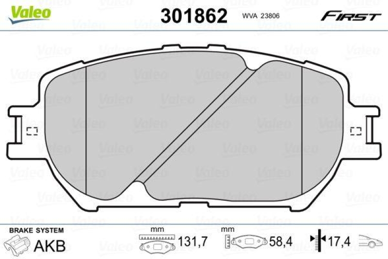 VALEO 301862 SBB-Satz FIRST