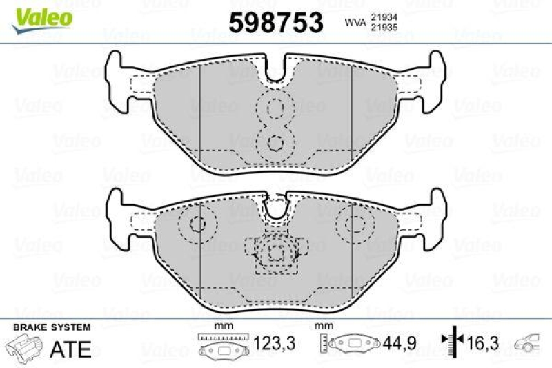 VALEO 598753 SBB-Satz PREMIUM