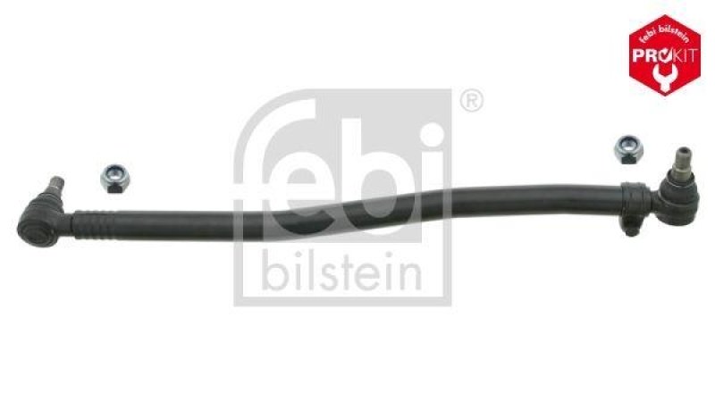 FEBI BILSTEIN 27241 Lenkstange mit Sicherungsmuttern, vom Lenkgetriebe zur 1. Vorderachse für Mercedes-Benz