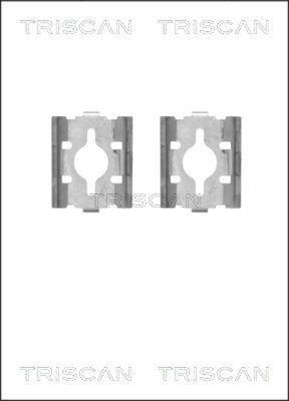 TRISCAN 8105 101628 Montagesatz, Scheibenbremsbelag für Citroen, Fiat, Iveco, Peug