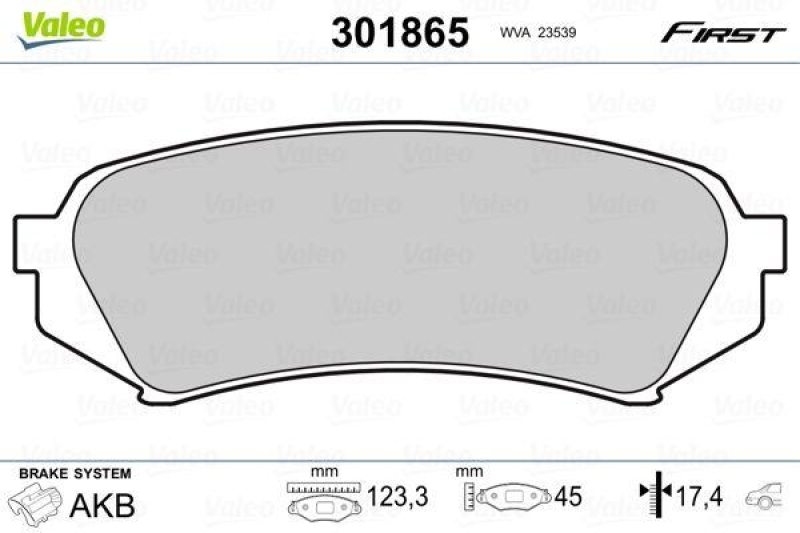 VALEO 301865 SBB-Satz FIRST