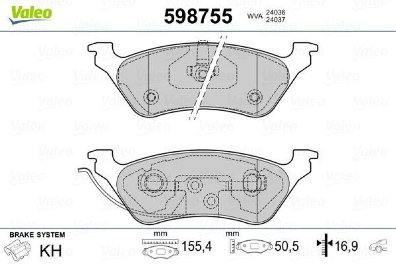 VALEO 598755 SBB-Satz PREMIUM