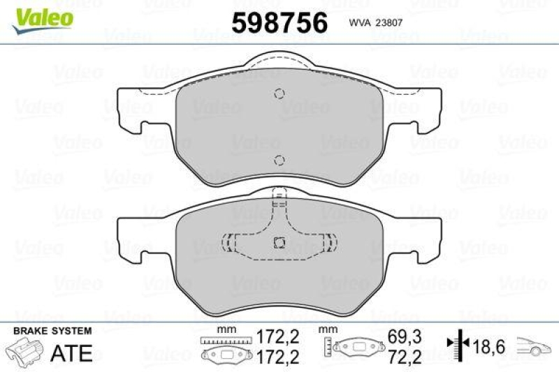 VALEO 598756 SBB-Satz PREMIUM