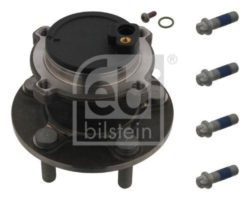 FEBI BILSTEIN 34271 Radlagersatz mit Radnabe, ABS-Impulsring und Befestigungsschrauben für VOLVO