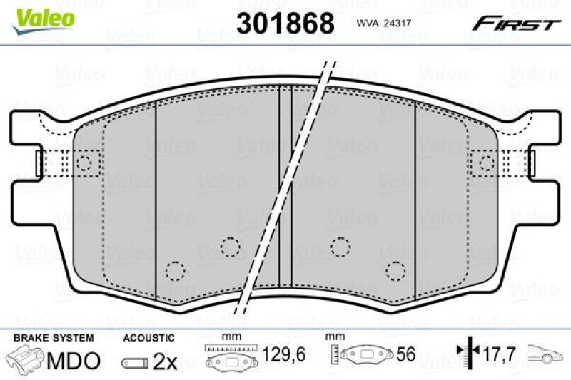 VALEO 301868 SBB-Satz FIRST