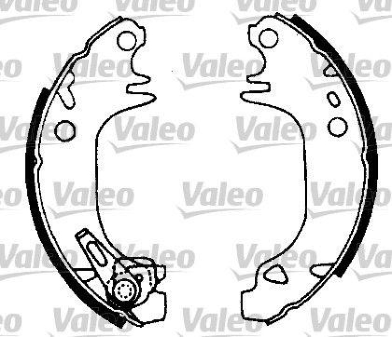 VALEO 554662 Bremsbacken-Satz-KIT