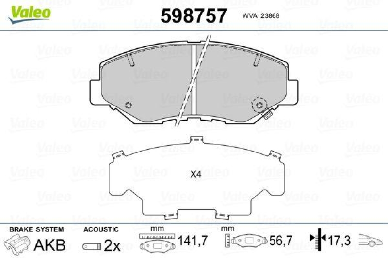 VALEO 598757 SBB-Satz PREMIUM